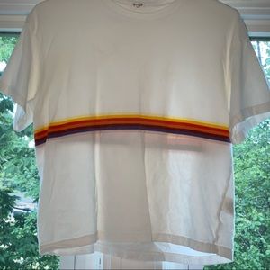 John Galt Brandy Melville Rainbow Short SleeveXS-M